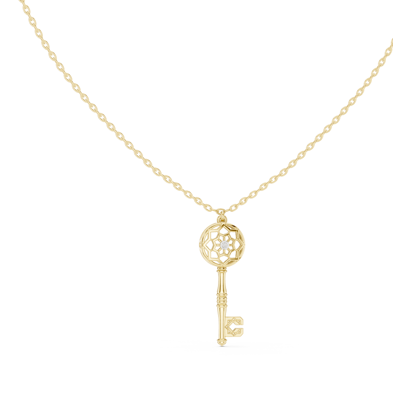 Diamond LOVE Script Pendant with Lab-Grown Diamonds