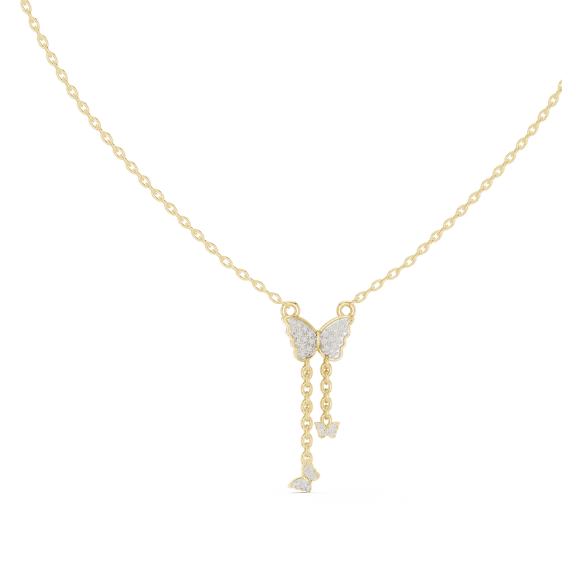 Diamond Fringe Bar Pendant with Lab-Grown Diamonds