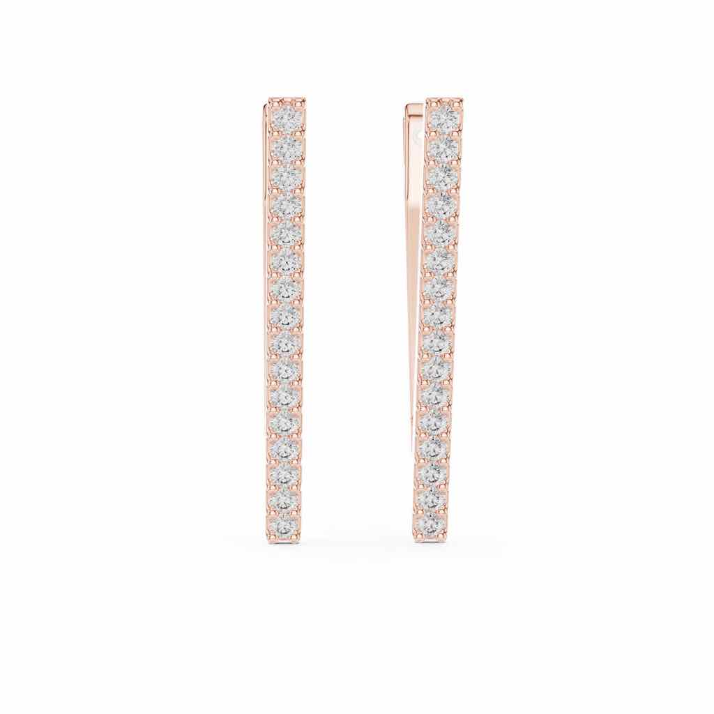 Linear Diamond Ear Climbers with Lab-Grown Diamonds