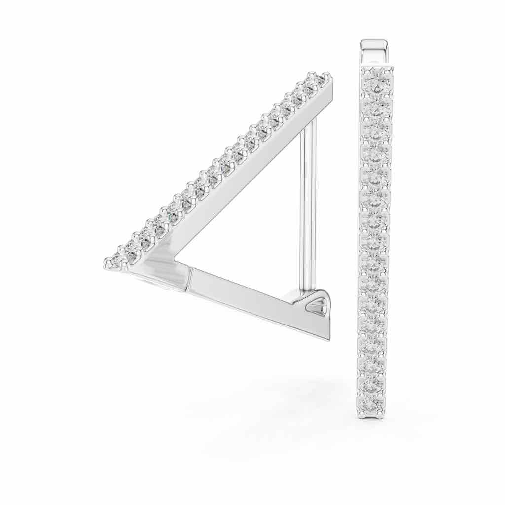 Linear Diamond Ear Climbers with Lab-Grown Diamonds