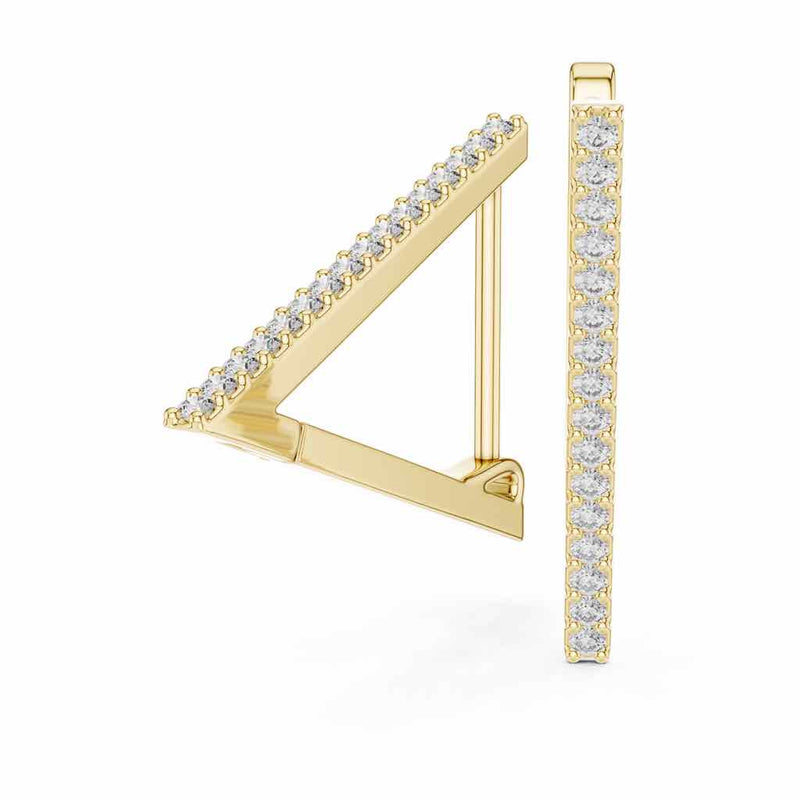 Linear Diamond Ear Climbers with Lab-Grown Diamonds
