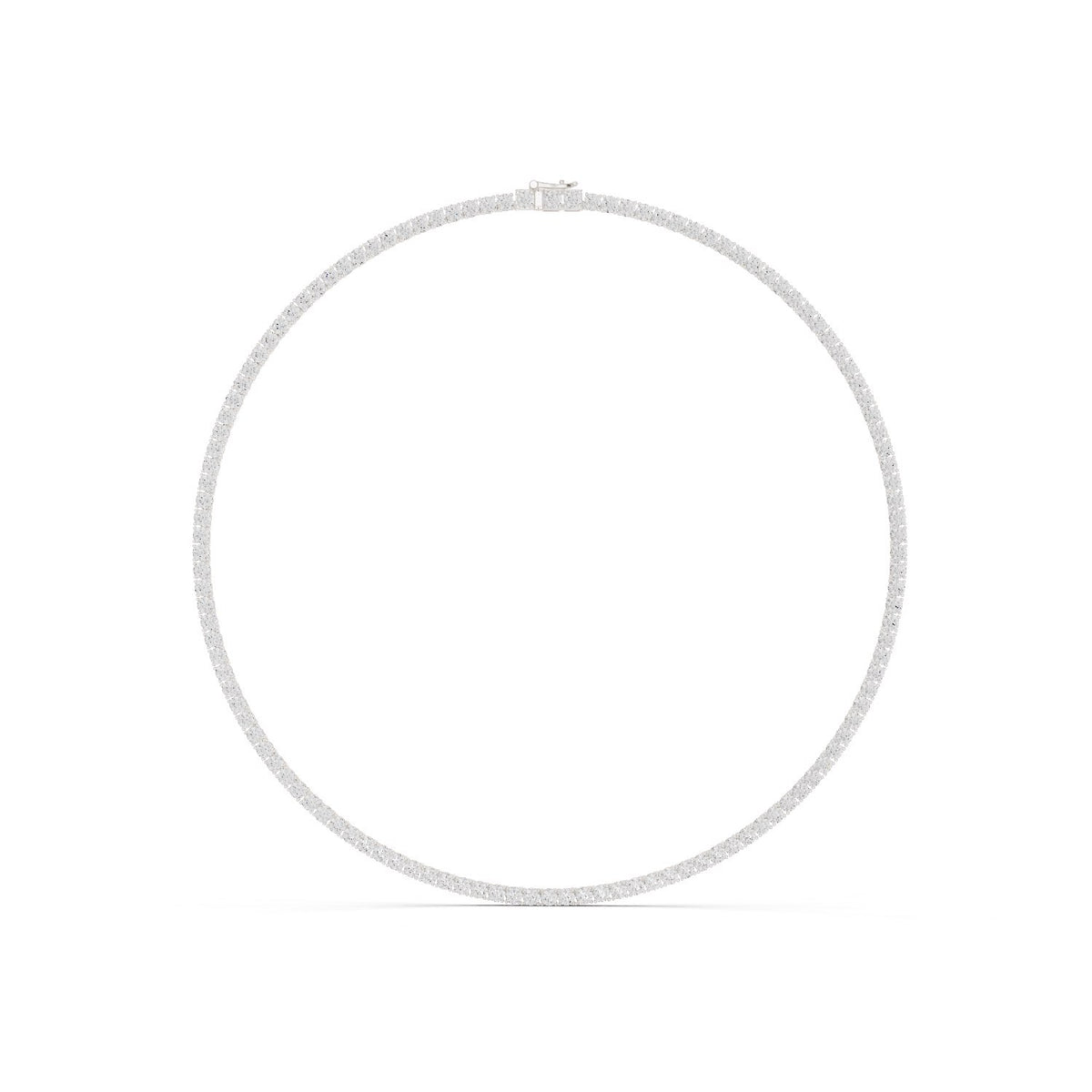 Four-Millimetre Round Diamond Riviera Necklace with lab-grown diamonds – Yameee GNK-0043