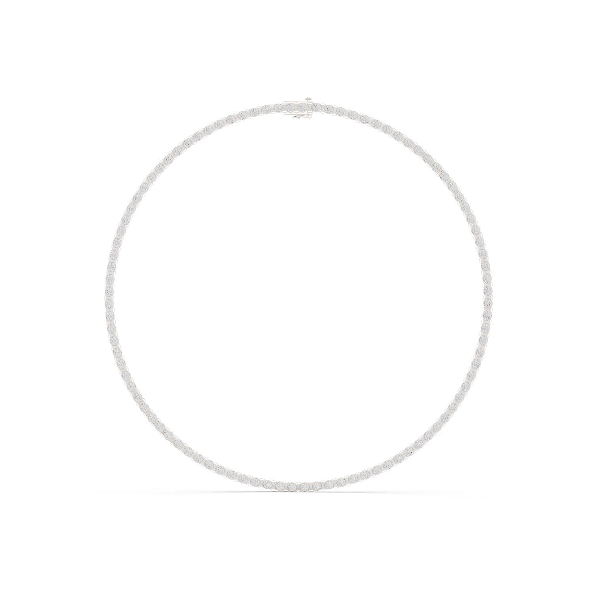 Classic Round Diamond Riviera Necklace with lab-grown diamonds – Yameee GNK-0045