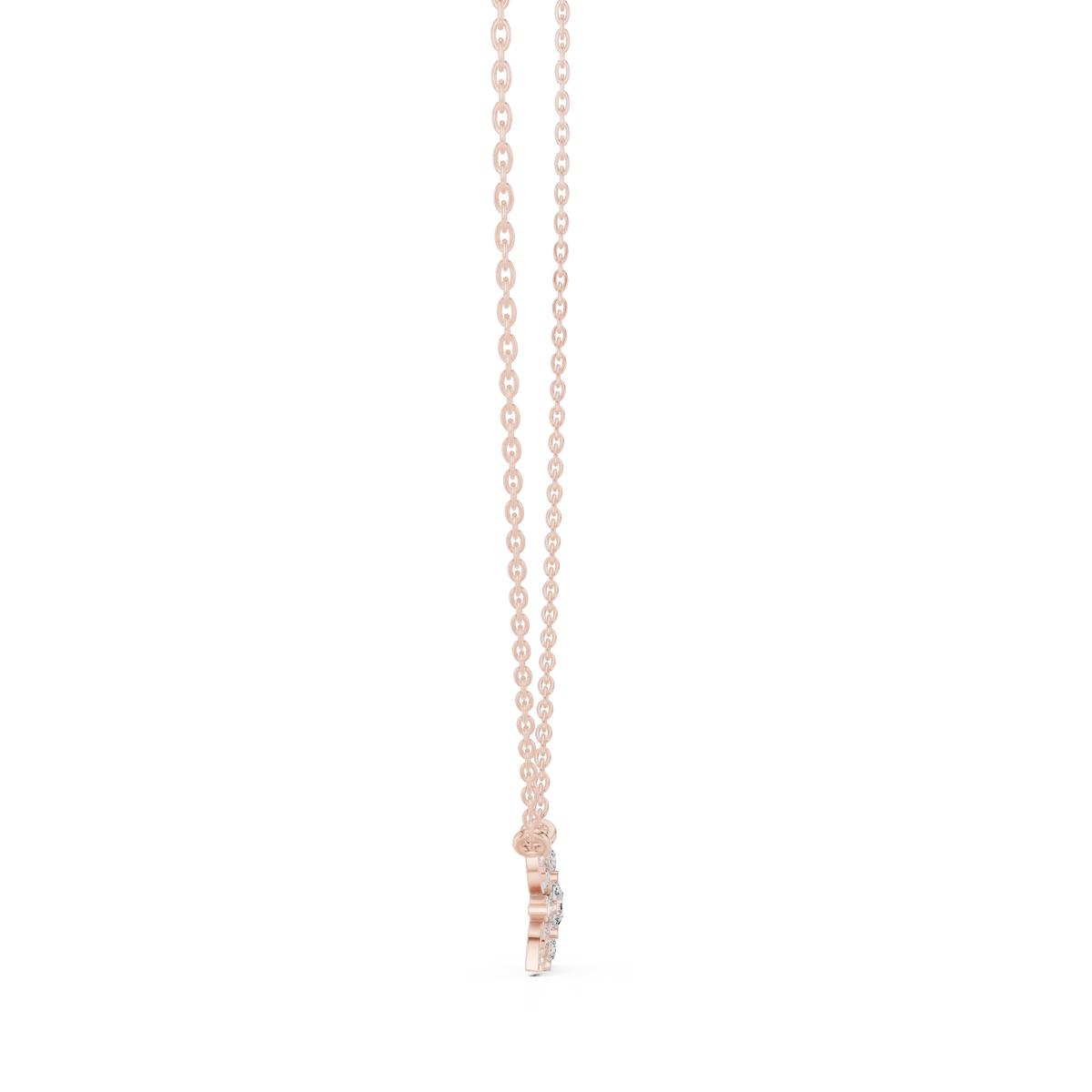 Celestial Starburst Diamond Pendant with Lab-Grown Diamonds - Rose Gold - view 3